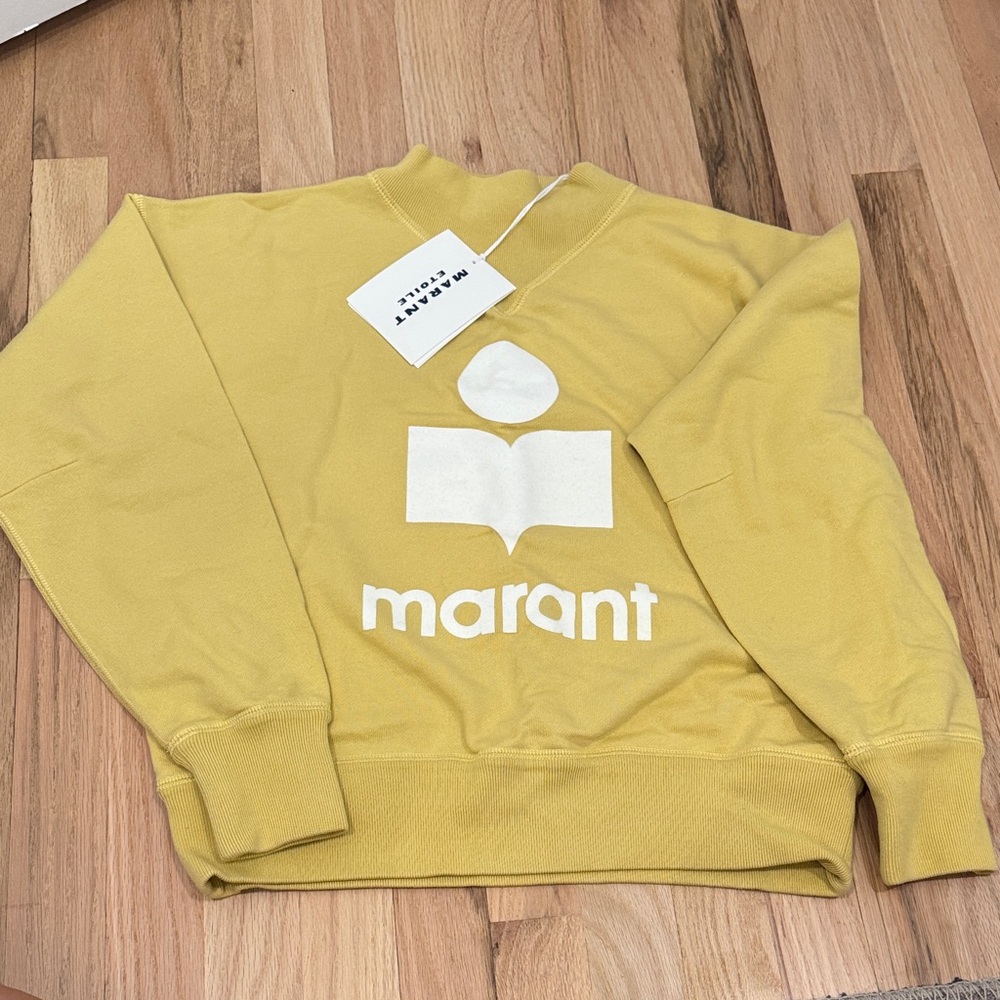 Isabel Marant Mustard Yellow Crew Neck Sweater